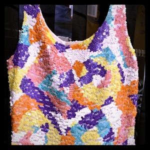 Perfect New Years Eve dress! Sequined Multi-color